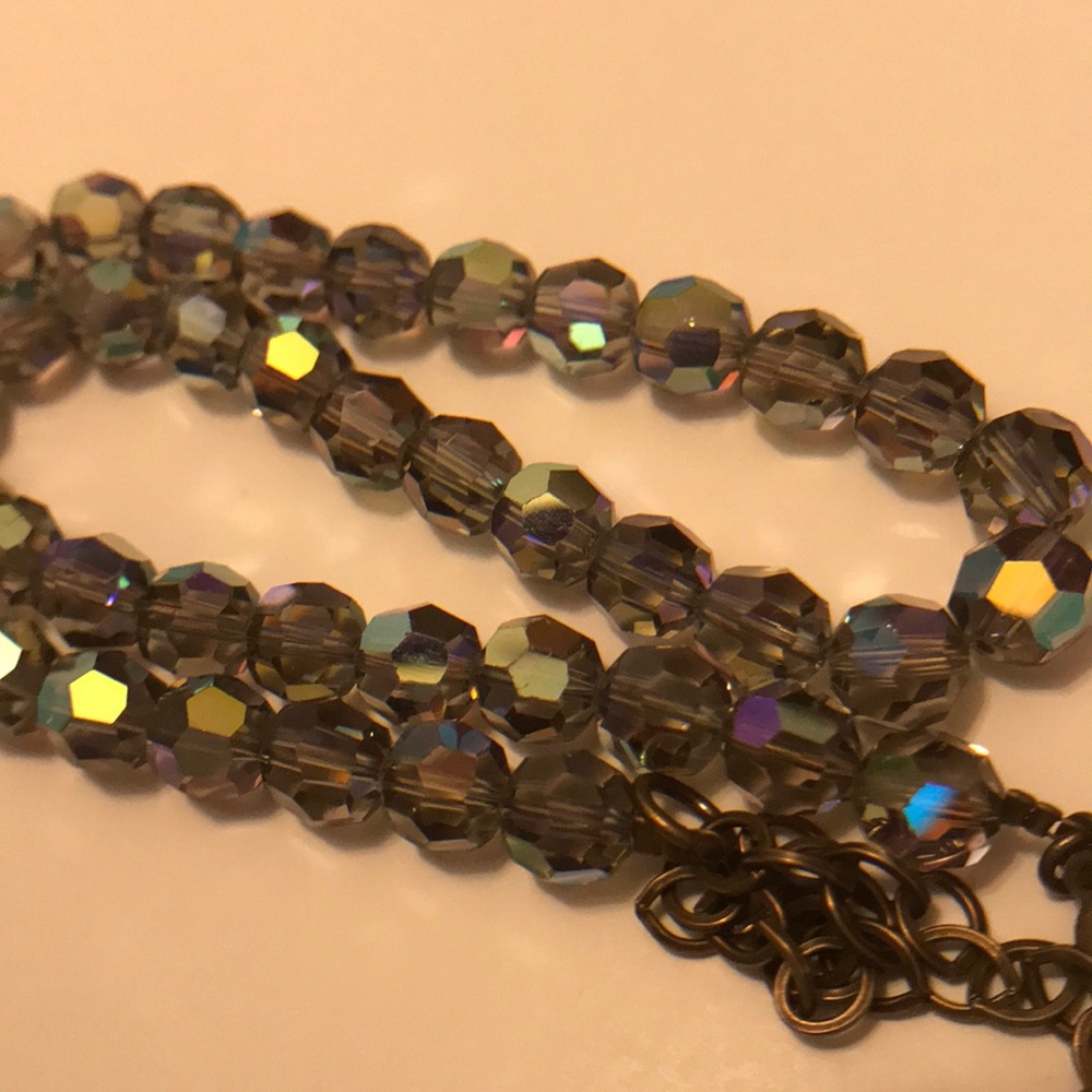 Iridescent Geometric Orb Necklace - Kirks Folly - Picture 5 of 6